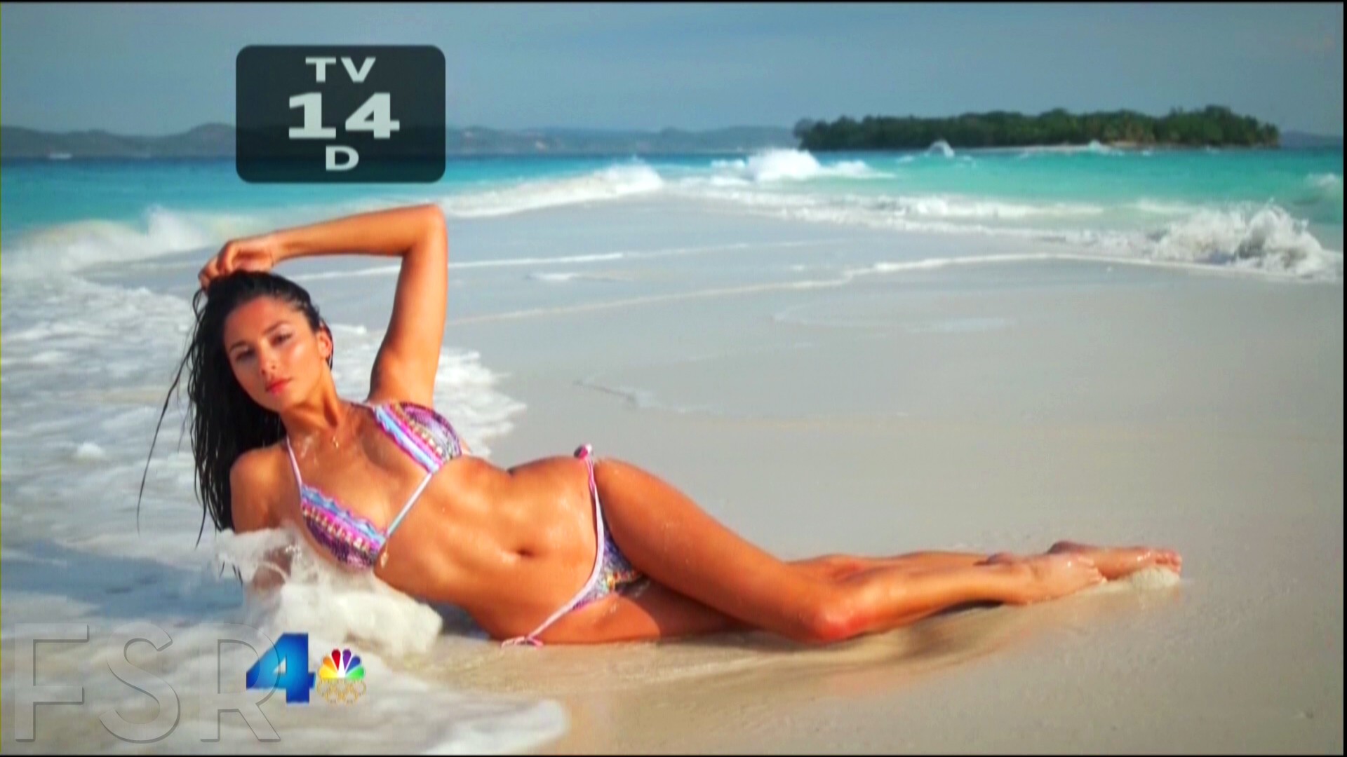 Jessica Gomes in a bikini