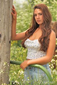 Jaycee West with the wood post