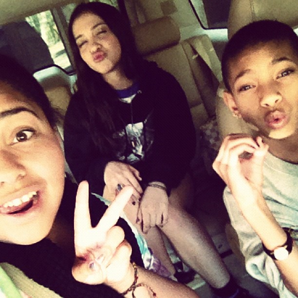 Stella Hudgens taking a selfie