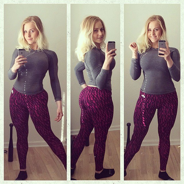 Pernille Penelopee taking a selfie and - ass