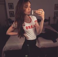 Polina Litvinova taking a selfie