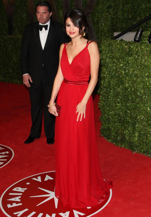 Selena Gomez Vanity Fair Oscar party in West Hollywood on February 27, 2011