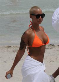Amber Rose in a bikini