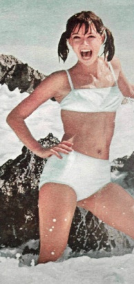 Babette March in a bikini