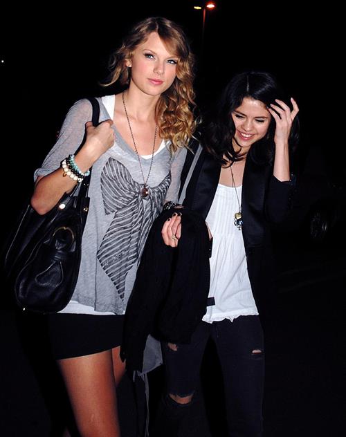 Selena Gomez Pictures Selena Gomez and Taylor Swift outside a bowling alley in Los Angeles