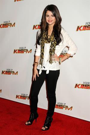 Selena Gomez KIIS FM's Jingle Ball 2010 NOKIA Theatre Los Angeles on December 5, 2010