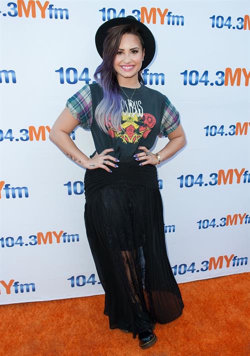 Demi Lovato attends 104.3 MY FM My Big Night Out on June 16, 2014 in Hollywood, California