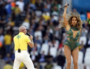 Jennifer Lopez performs during the Opening Ceremony of the 2014 FIFA World Cup Brazil June 12, 2014