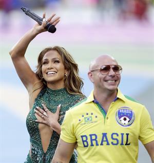 Jennifer Lopez performs during the Opening Ceremony of the 2014 FIFA World Cup Brazil June 12, 2014