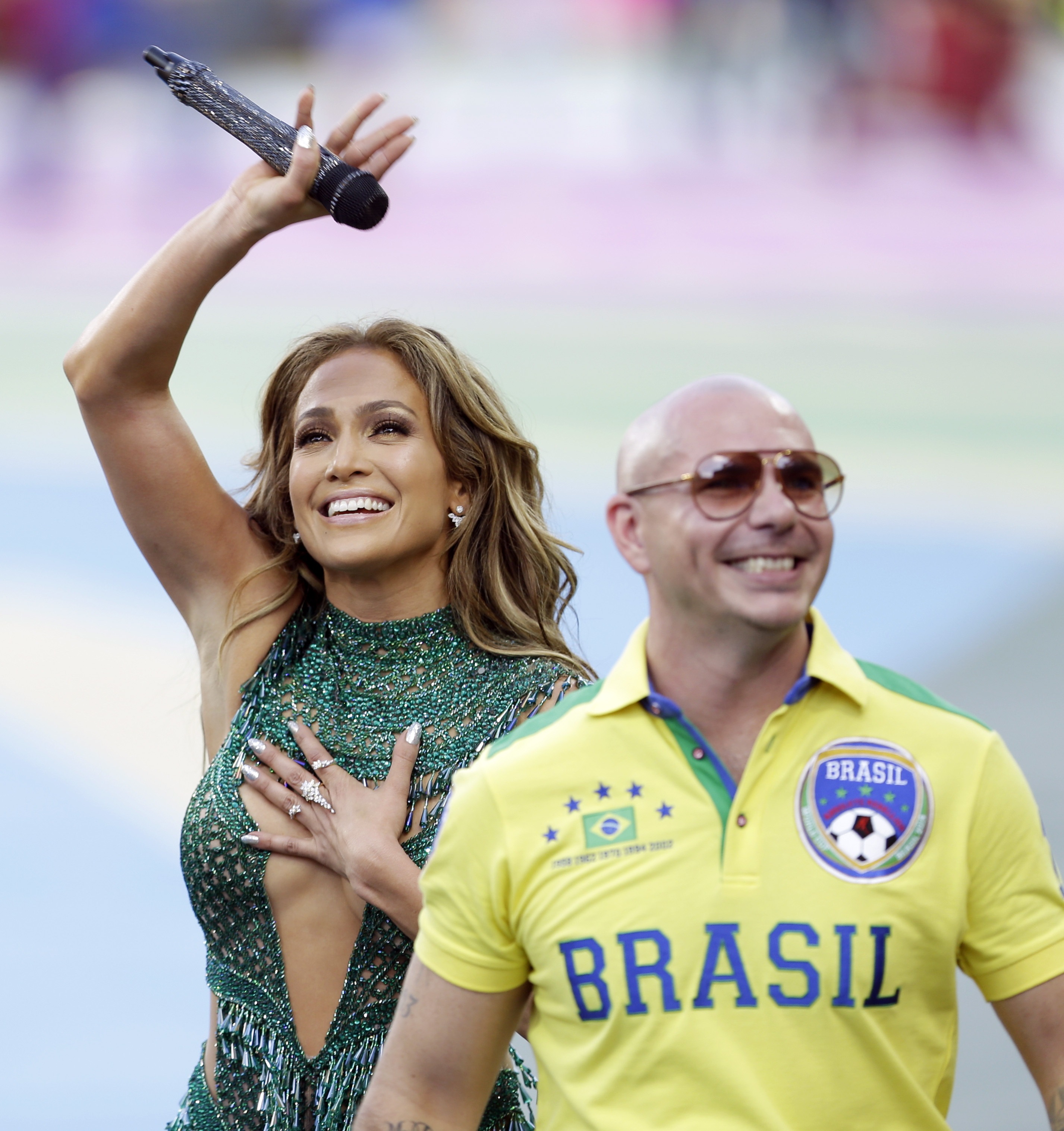 Jennifer Lopez performs during the Opening Ceremony of the 2014 FIFA World Cup Brazil June 12, 2014