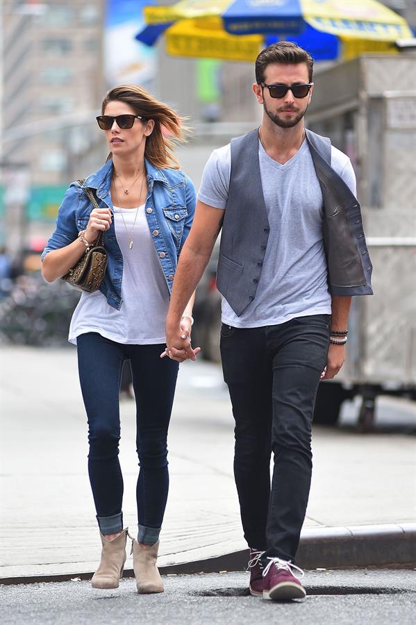 Ashley Greene strolling through NYC June 11, 2014