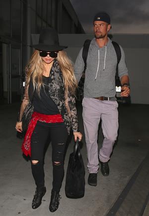 Fergie arriving at LAX, June 11, 2014