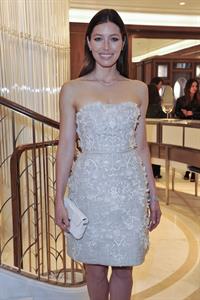 Jessica Biel attends the opening of the new flagship Tiffany  Co store in Paris, June 10, 2014