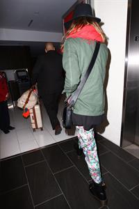 Jessica Alba arrives for an early morning flight at LAX, June 10, 2014