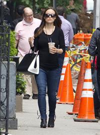 Olivia Wilde steps out with an iced coffee in NYC, June 10, 2014