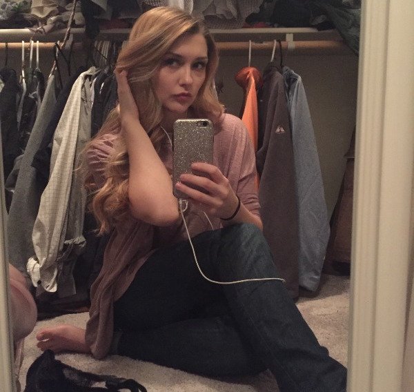 Anonymous taking a selfie