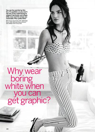 Barbara Fialho in lingerie