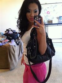 Asa Akira taking a selfie