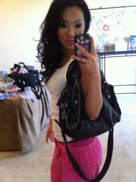 Asa Akira taking a selfie