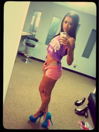 Skin Diamond taking a selfie