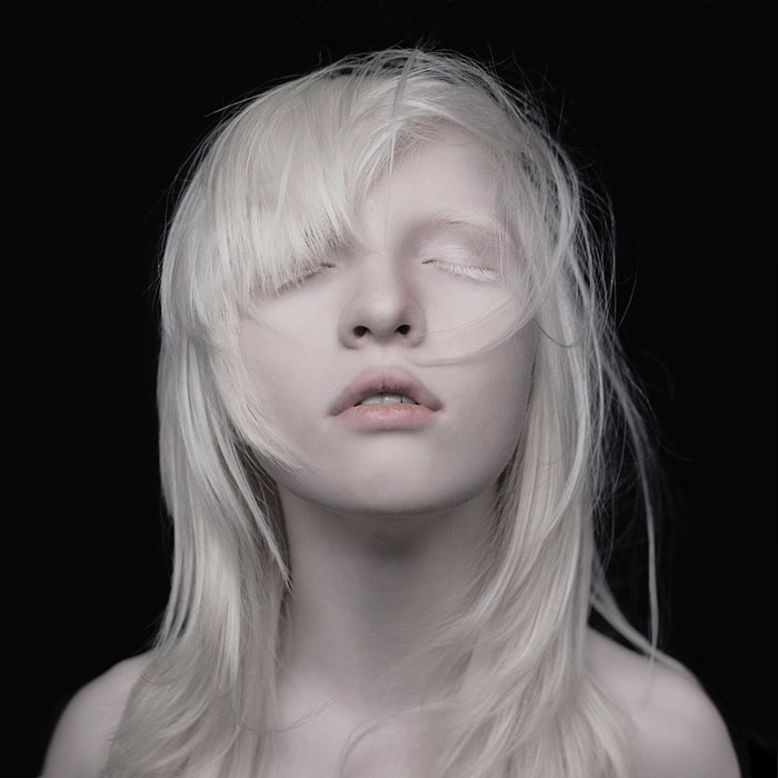 Beautiful albinos model