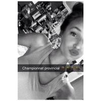 Ariane Fournier taking a selfie