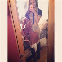 Ariane Fournier taking a selfie