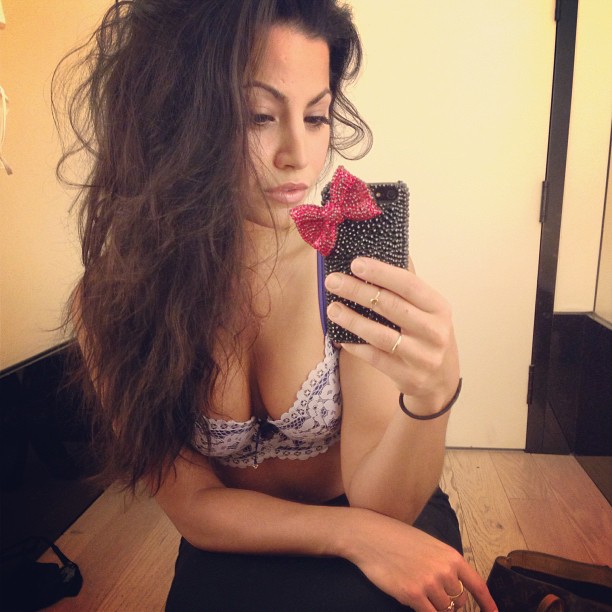 Mónica Alvarez in lingerie