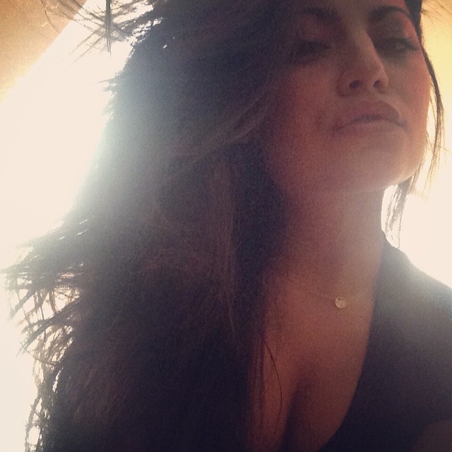 Mónica Alvarez taking a selfie