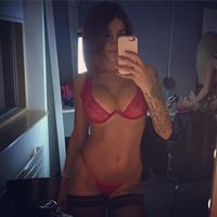 Anonymous in lingerie taking a selfie