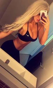 Anonymous in a bikini taking a selfie