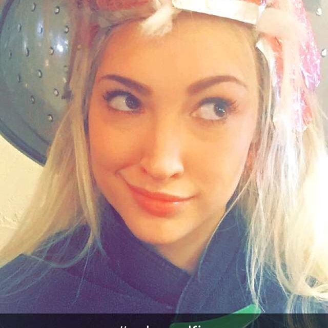 Anna Faith Carlson taking a selfie