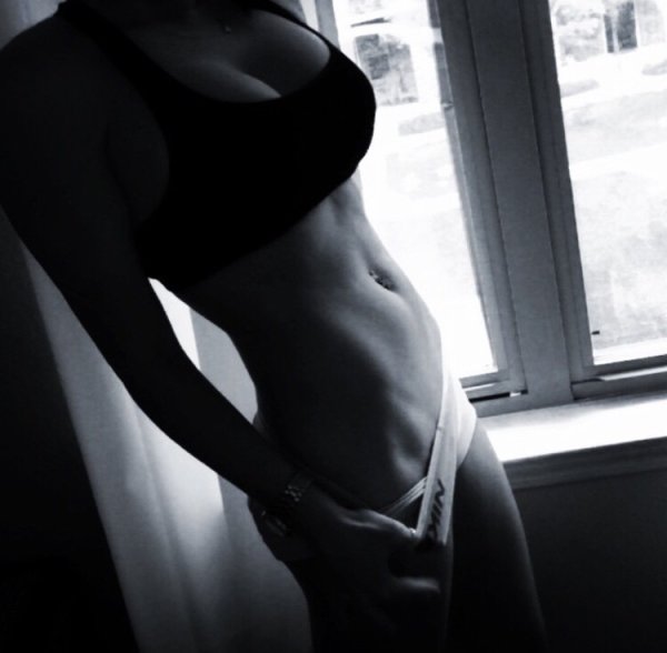 Anonymous in lingerie