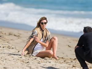 Mischa Barton in a beach photoshoot in Los Angeles