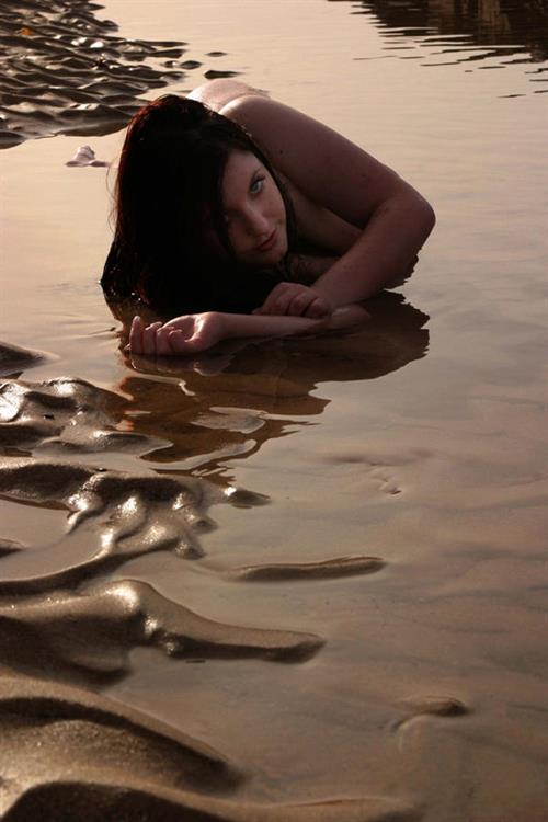 Angela White in a bikini