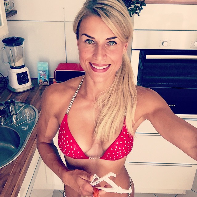 Adrienne Koleszár in a bikini
