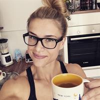 Adrienne Koleszár taking a selfie