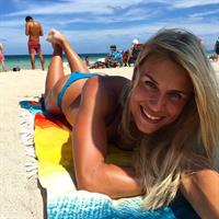 Adrienne Koleszár in a bikini