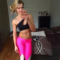 Adrienne Koleszár taking a selfie