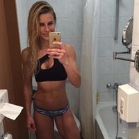 Adrienne Koleszár taking a selfie