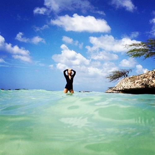 Britt Maren in a bikini