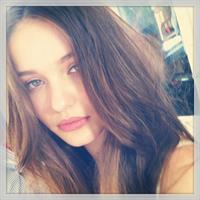 Kristina Romanova taking a selfie