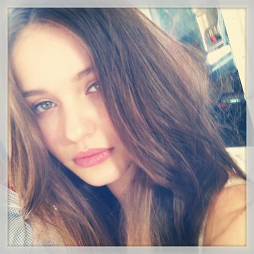 Kristina Romanova taking a selfie