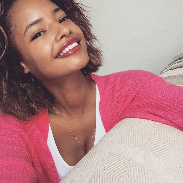 Malaika Firth taking a selfie