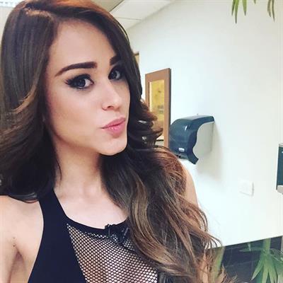 Yanet Garcia taking a selfie