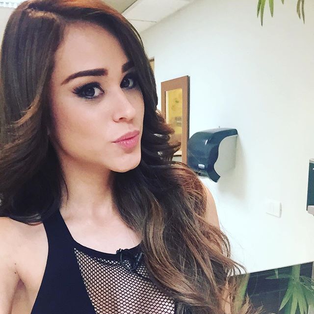 Yanet Garcia taking a selfie