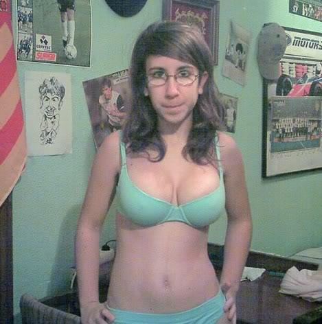 Anonymous in lingerie