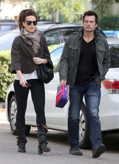 Kate Beckinsale headed to a high school football game in Studio City 11/10/12