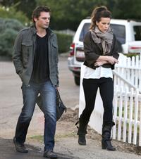 Kate Beckinsale headed to a high school football game in Studio City 11/10/12