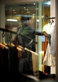 Kate Beckinsale was spotted shopping with a friend at Fred Segal in Santa Monica January 29, 2013